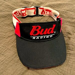 *RARE* Bud Racing Elastic NASCAR Visor